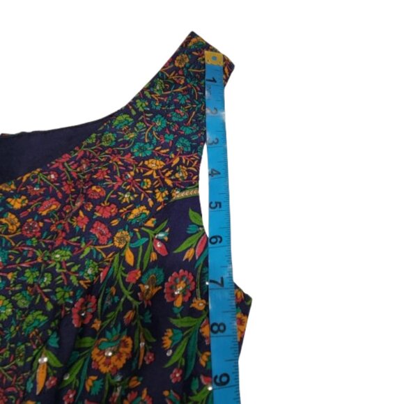 Floral Midi Dress Sequin Midid Dress- Size S/M - Picture 10 of 16